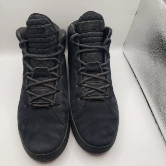 NIKE LeBron 12 - Mens SIZE 9.5 - Black Suede 716417-002 Sneakers - Picture 2 of 6